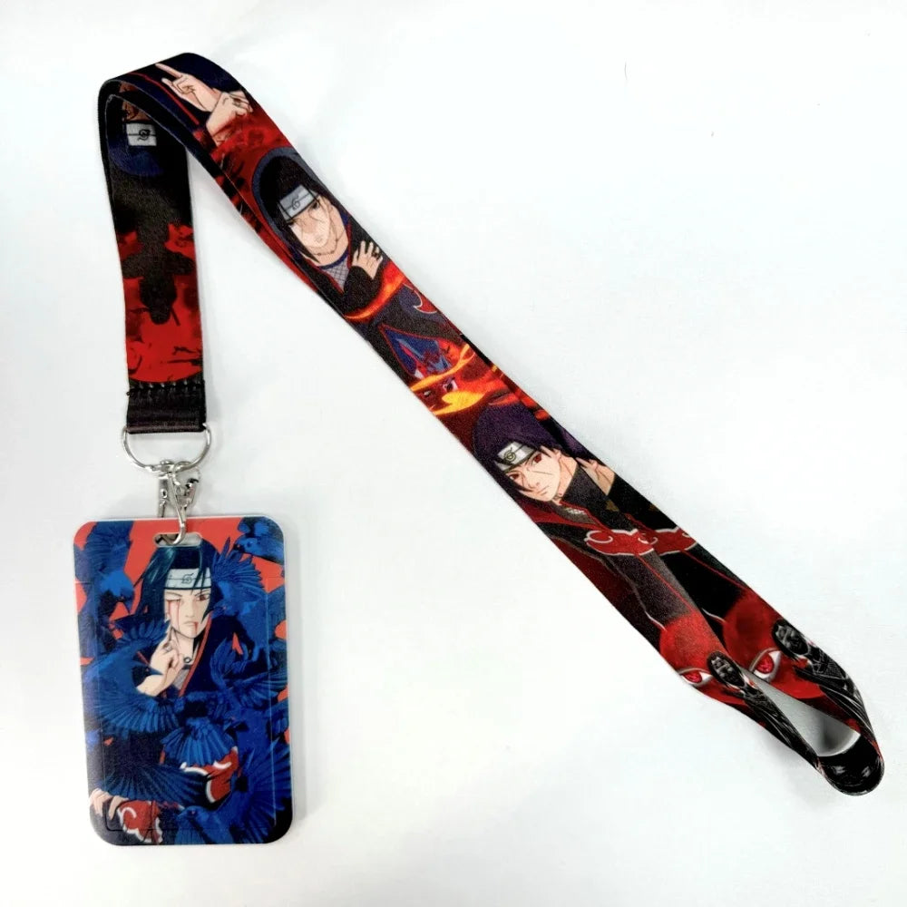 Lanyards Keychain Animated Cartoon Badge Holder ID Credit Card Pass Hang Rope Lanyard For Keys Anime Accessories Gifts