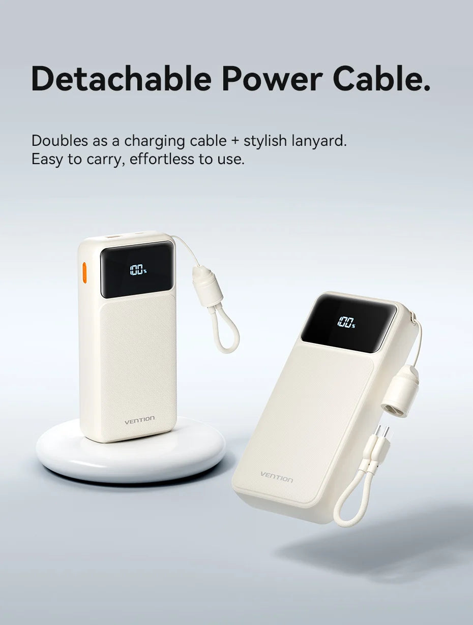 Vention CCC 20000mAh 22.5W Power Bank Portable Fast Charger for Xiaomi iPhone Samsung Spare Battery 3C Certified Powerbank