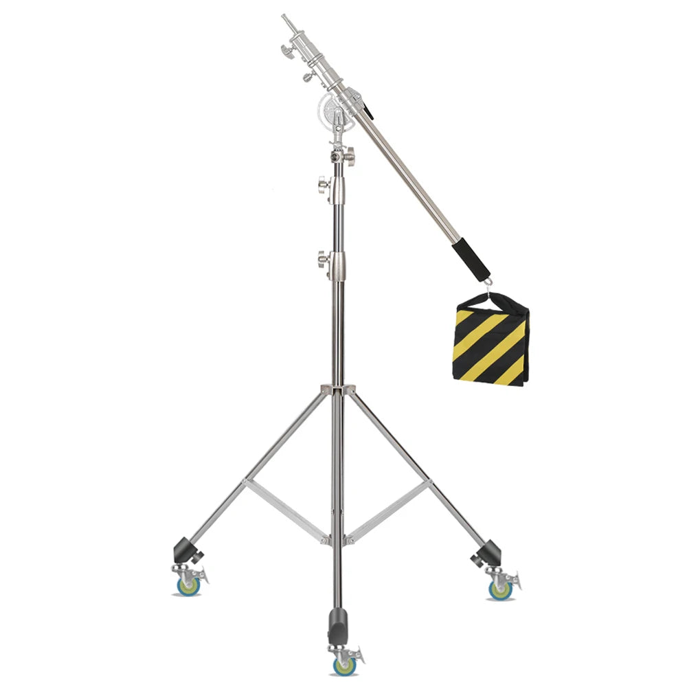 Super Stable Stainless Steel Big Tripod 2.8M Foldable Lighting Stand Tripod Photography For Fill Spot Light Softbox Photo Studio