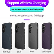 For Samsung Galaxy S26 Case High-End Magnetic Carbon Fiber Texture PC Anti-drop Cover For Samsung Galaxy S26 Ultra