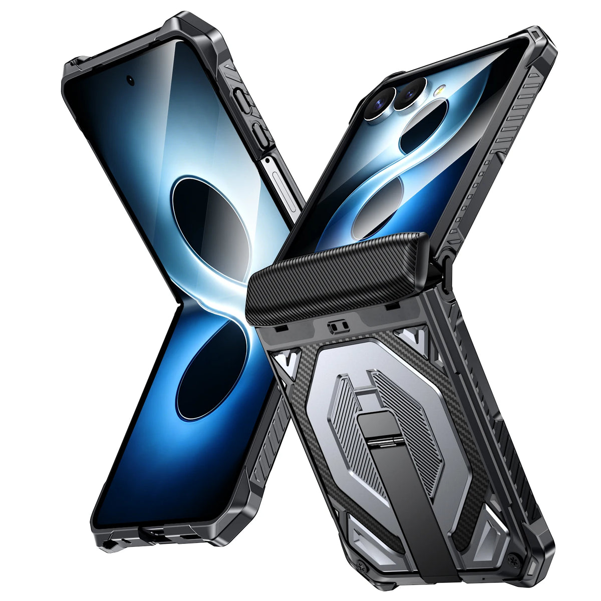 Case For Samsung Galaxy Z Flip 8 Z Flip 7 Magnetic Stand Hinge Protection Military-Grade Protection Rugged Shockproof Phone Case