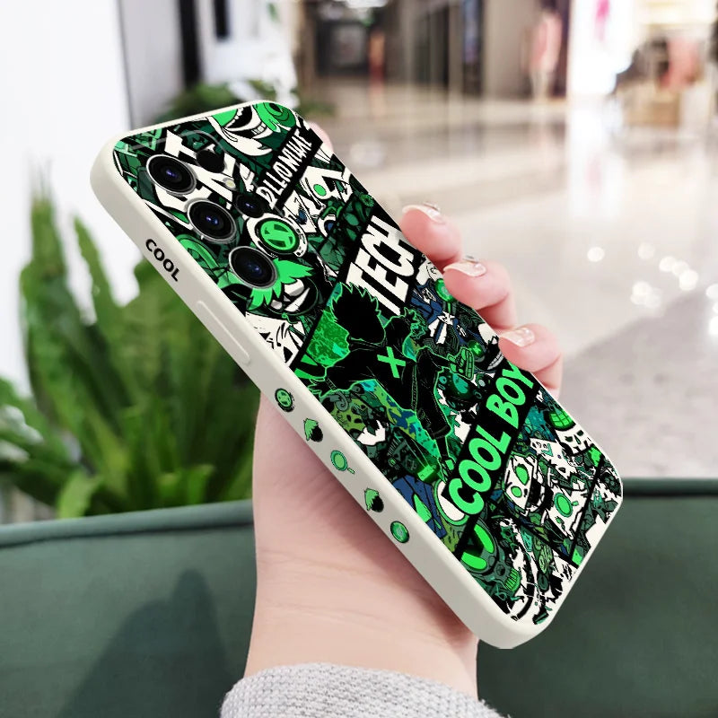Cool Guy Graffiti Phone Case For Samsung Galaxy S25 S24 S23 S22 S21 S20 S10 S10E FE Ultra Plus Note 20 Ultra Silicone Cover