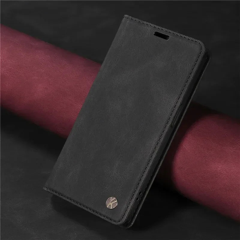 YIKATU Wallet Leather Phone Case For Samsung Galaxy S25 S20 S21 FE S22 S23 S24 Ultra S10E S8 S9 Plus Holder Flip Stand Cover Bag