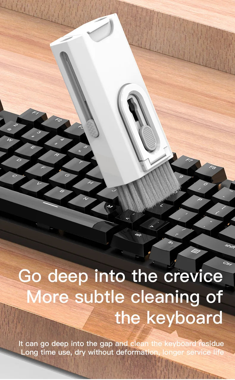 Multi-function Phone Tablet Keyboard Cleaning Kit for iPhone and AirPod headphone Brush Keyremover screen cleaner