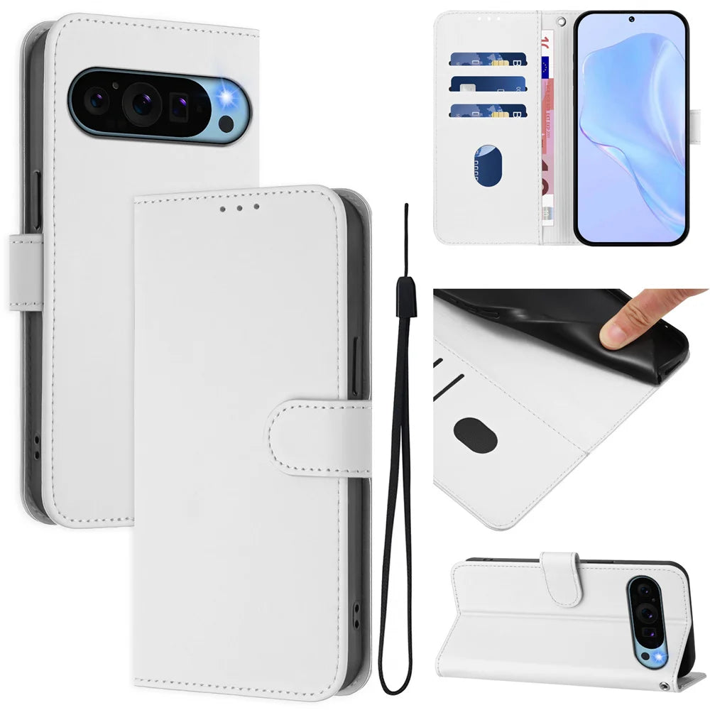 Magnetic Flip Leather Case For Google Pixel 10 9 Pro XL 8 7 6 9 Pro Wallet Card Protection Cover For Pixel 10A 9a 8A 7A 6A Cover