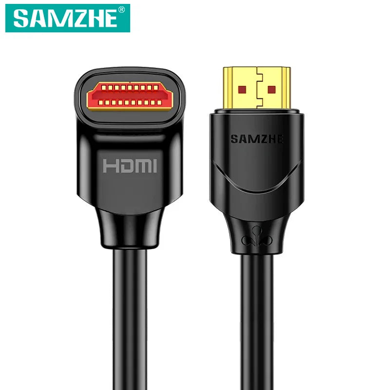 SAMZHE HDMI Cable Angle 4K 90/270 Degree HDMI Cord 2.0 High Speed 4K@60Hz HD 3D 1080P ARC Compatible for Xbox PS5 PC TV Laptop