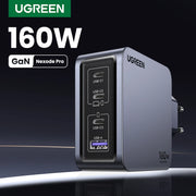 UGREEN 160W GaN Charger PD3.1 Type C QC4.0 3.0 Quick Charge For Macbook Pro Laptop USB Fast Charger For iPhone 17 Xiaomi Tablet