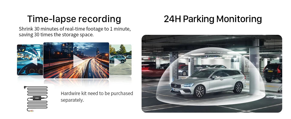KAWA Dash cam Video Recorder D6 3K Car Camera, Car DVR Voice Control Dash AUTO Camera,Night Vision Dashcam 2025 New