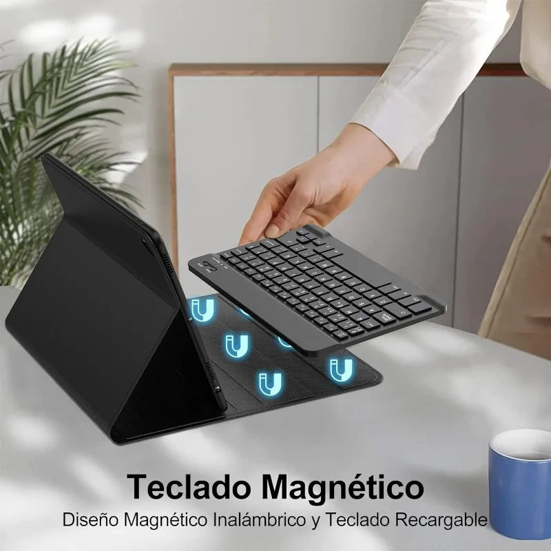 For iPad 5th 6th Generation 9.7 Inch Case with Keyboard,Detachable Wireless Keyboard+Tablet Cover iPad air 1 2 9.7 pro 9.7 Funda