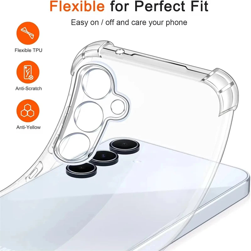 Shockproof Case For Samsung Galaxy A57 A56 A55 A37 A54 A17 A36 A26 A16 5G A15 A35 A25 A34 A14 A24 A33 A53 A13 A32 A52 A12 Cover