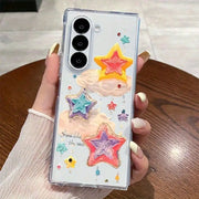 Transparent PC Foldable Phone Case | Wild Tiger Print | Shock- and Scratch-Resistant Full-Coverage Case, Compatible with Samsung Galaxy Z Fold 3, 4, 5, 6, 7; Samsung Galaxy Z Flip 3, 4, 5, 6, 7; and MOTO Razr 4O ULTRA, 50, 60