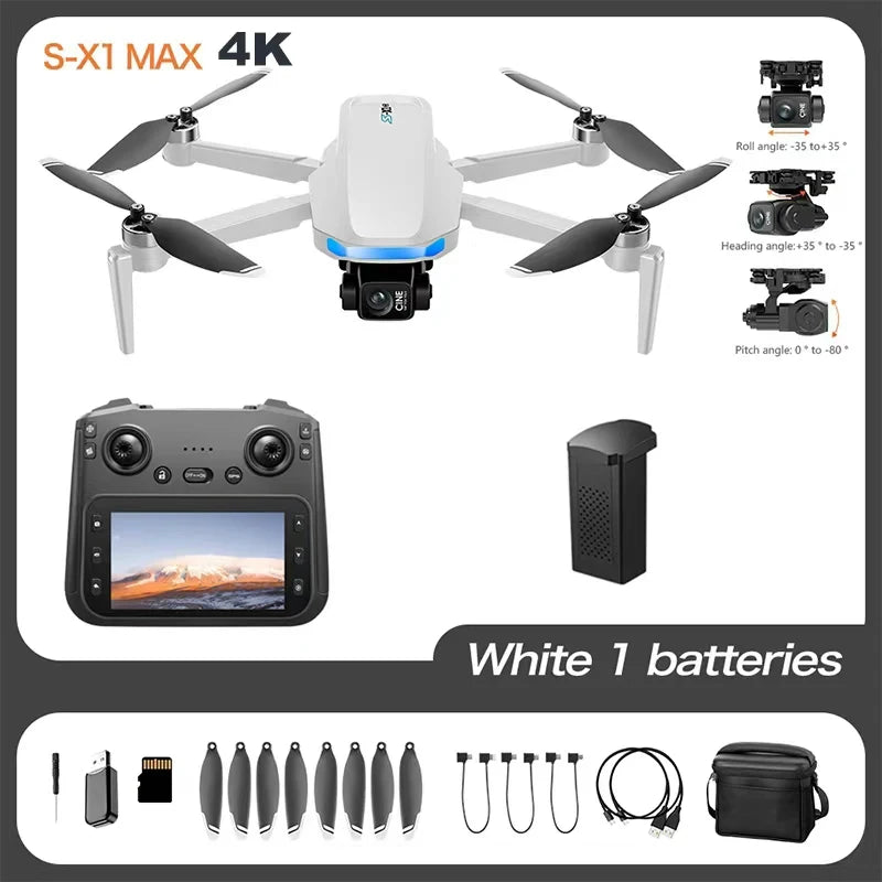 Original S-X1 Drone Aerial Photography Wide Angle Dual Camera WIFI FPV Professional With Brushless RC Foldable Quadcopter Toy