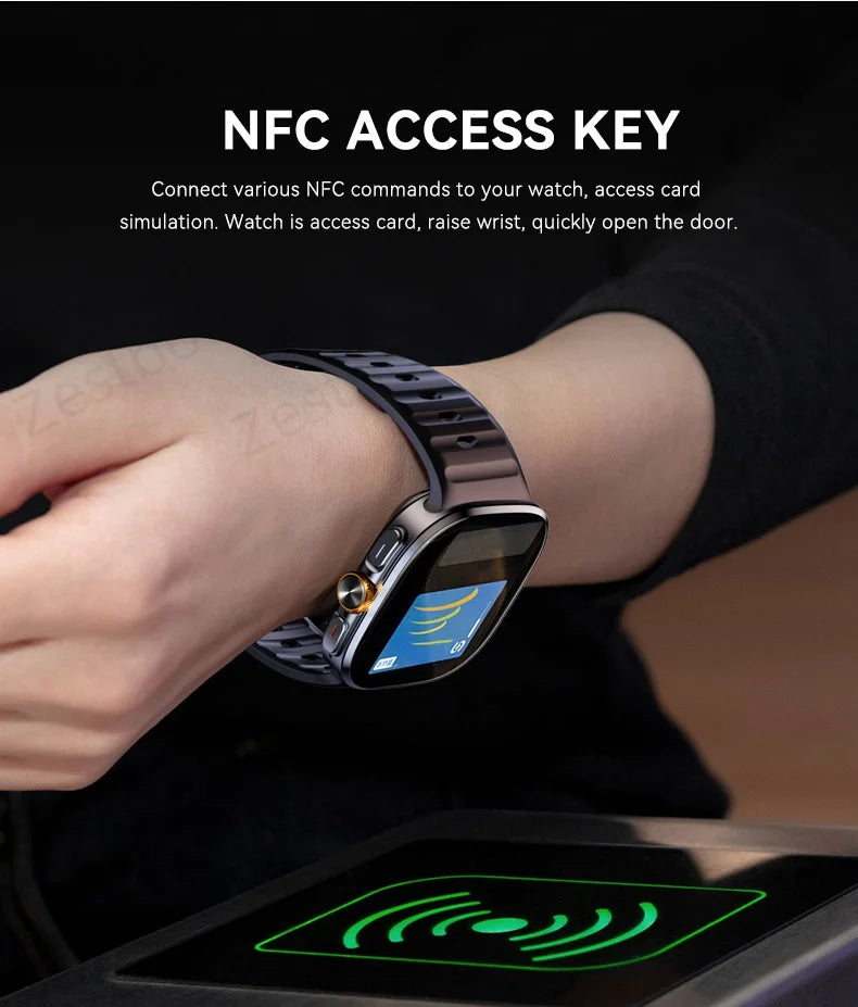 M99 4G 5G Full Netcom Smartwatch 2.4 inch Amoled Screen insert Sim Card GPS WIFI 190° Rotating Camera Game Android Smart Watch