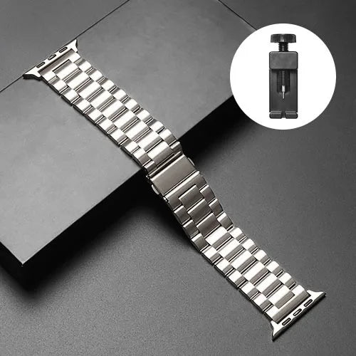 Metal Strap For Apple Watch Ultra 2 49mm 45mm 41mm 44mm 40mm Stainless Steel Wristband For iWatch Series 9 8 7 6 5 4 3 SE Band