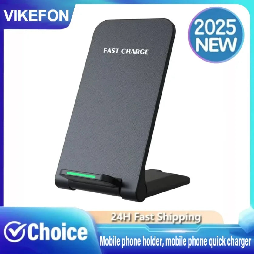 100W Wireless Charger Stand Pad For iPhone 13 12 11 Pro X XS Max XR 8 Samsung S21 S20 Qi Fast Charging Dock Station Phone Holder