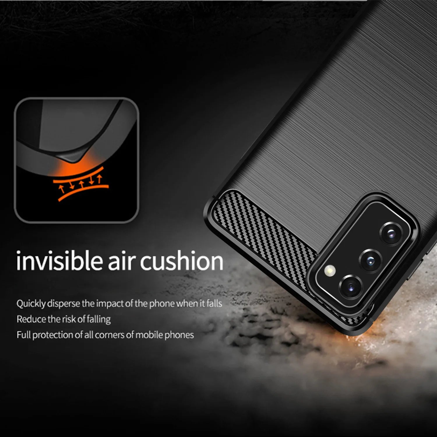 For Samsung Galaxy S20 FE s20lite Case Shockproof TPU Cover for samsung s20 fe 5g galaxy s20 lite Luxury Matte Cases