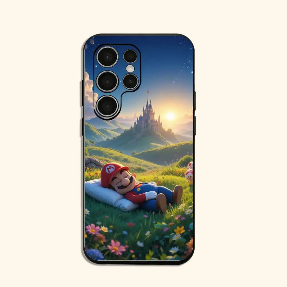 super m-mario Phone Case For Samsung Galaxy S24 S25 S23 S22 S21 Shockproof Cover