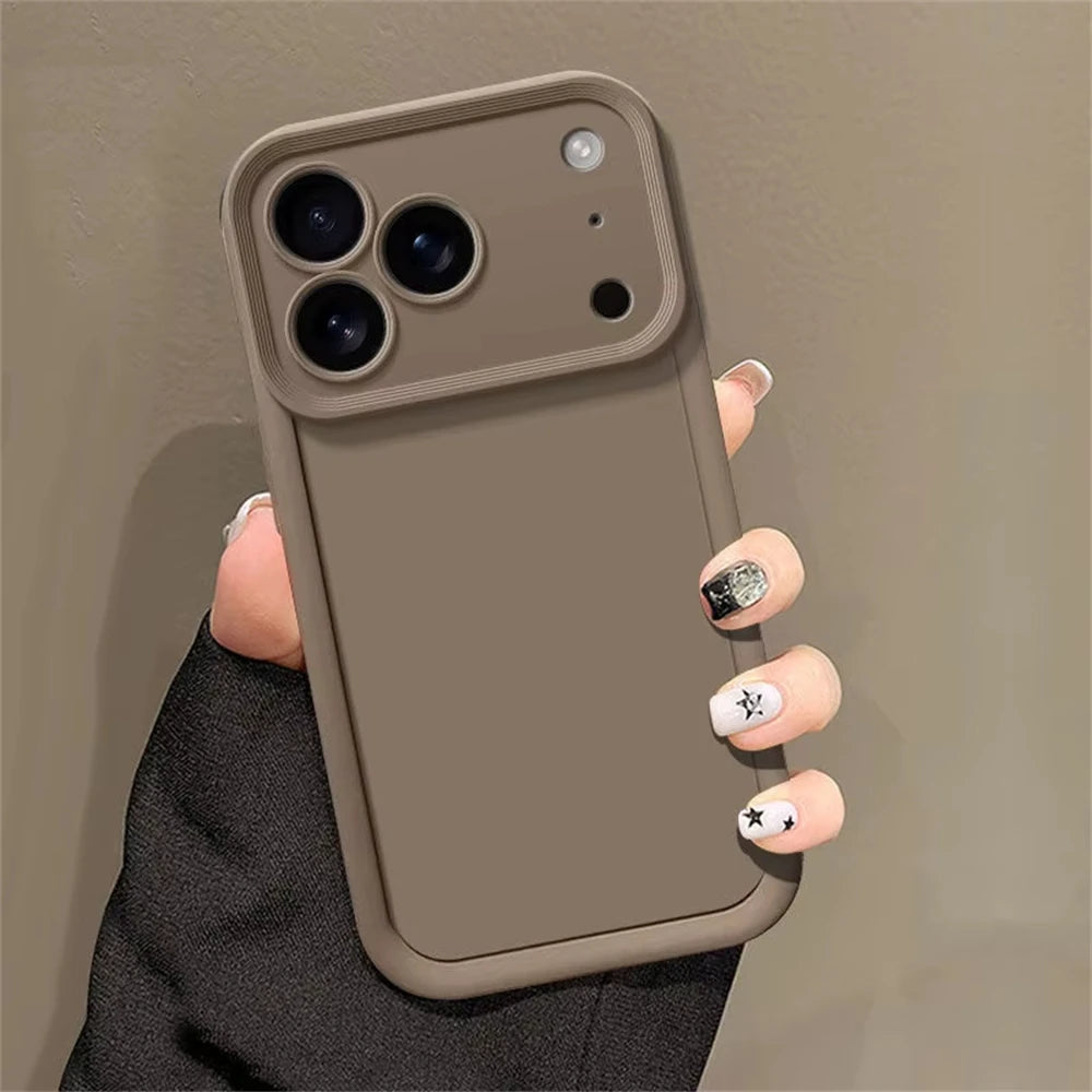 Soft Bumper Soft Silicone Phone Cases For iPhone 17 16 15 13 11 12 14 Pro Max Plus Air Cover Camera Protection Shockproof Case