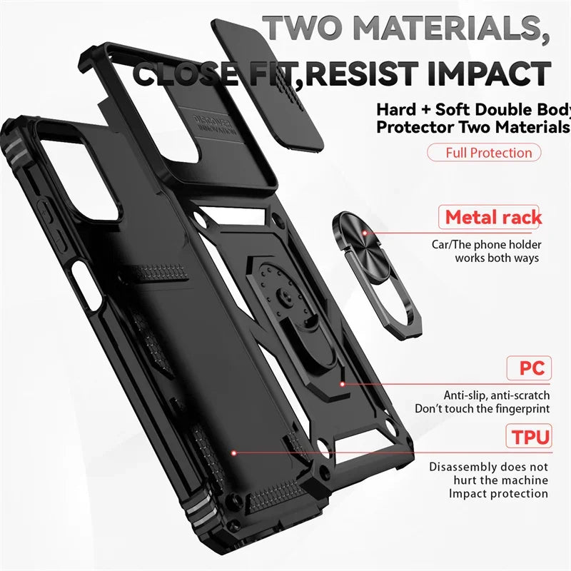 Armor Shockproof Case For Motorola Moto G Stylus 2026 G Play 2024 G Power 5G Edge 2025 Cover Ring Car Holder Shell Coque Funda