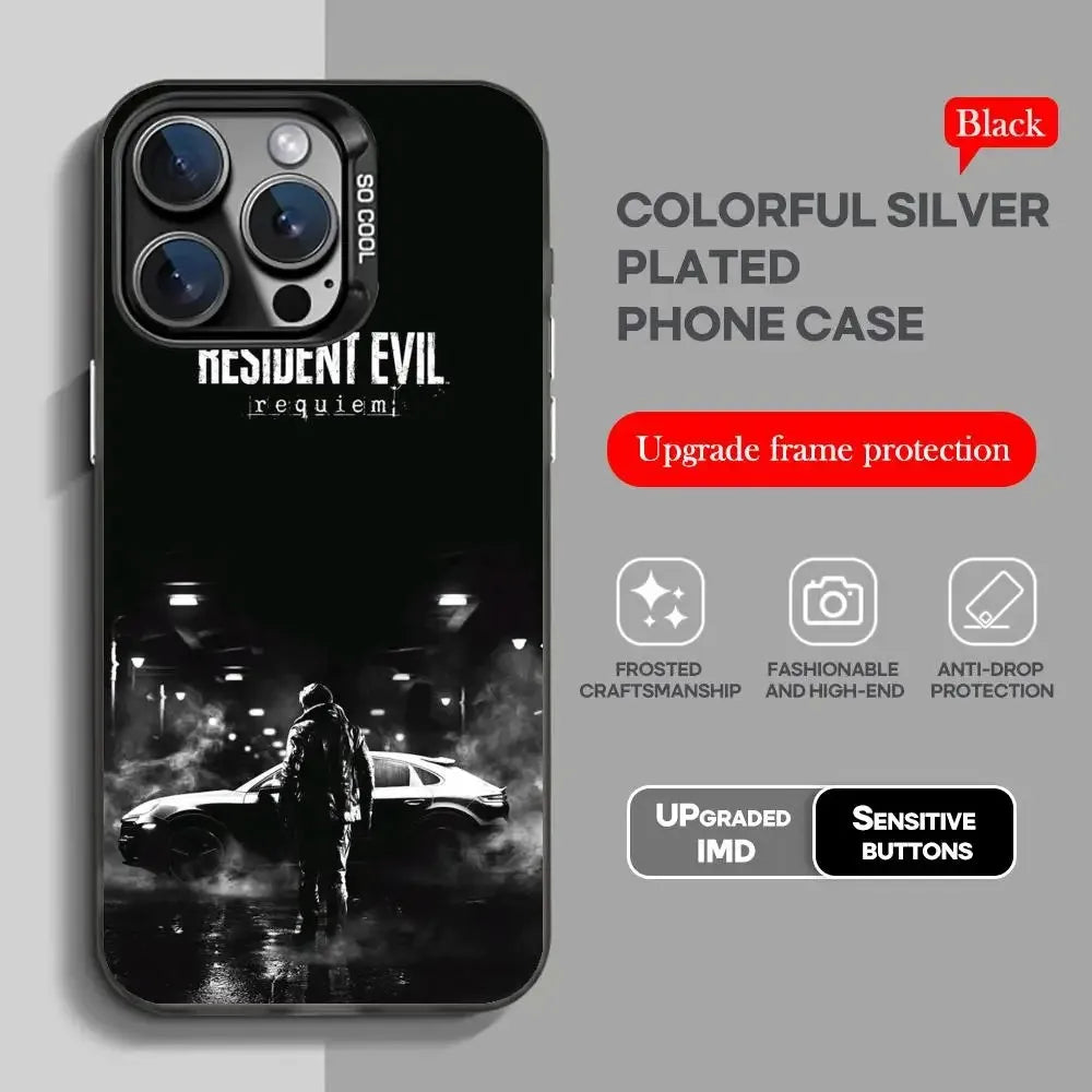 Game Phone Case For iPhone 17 16e 16 15 14 13 12 11 mini Pro Max X XSMAX 8 7 Air Plus Anti Fall Matte R-Residents Evils Requiems