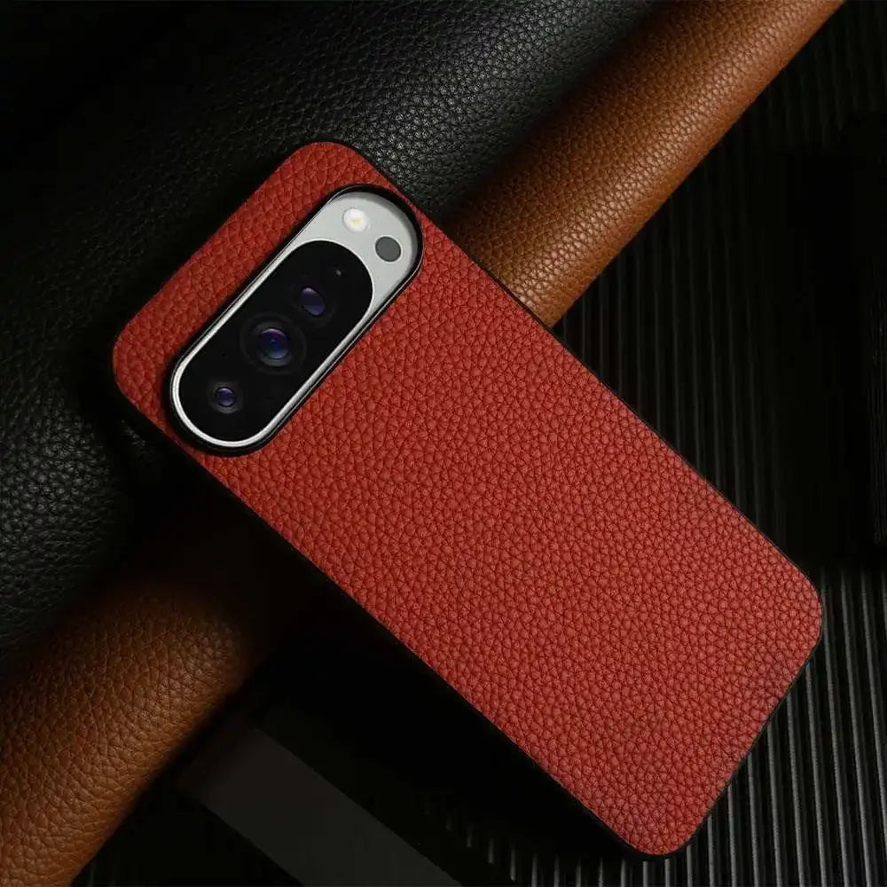Luxury Pixel 10 Pro Case Business Cowhide Leather Phone Cases For Google pixel9pro 7A 8pro Full Protection Shockproof Back Cover