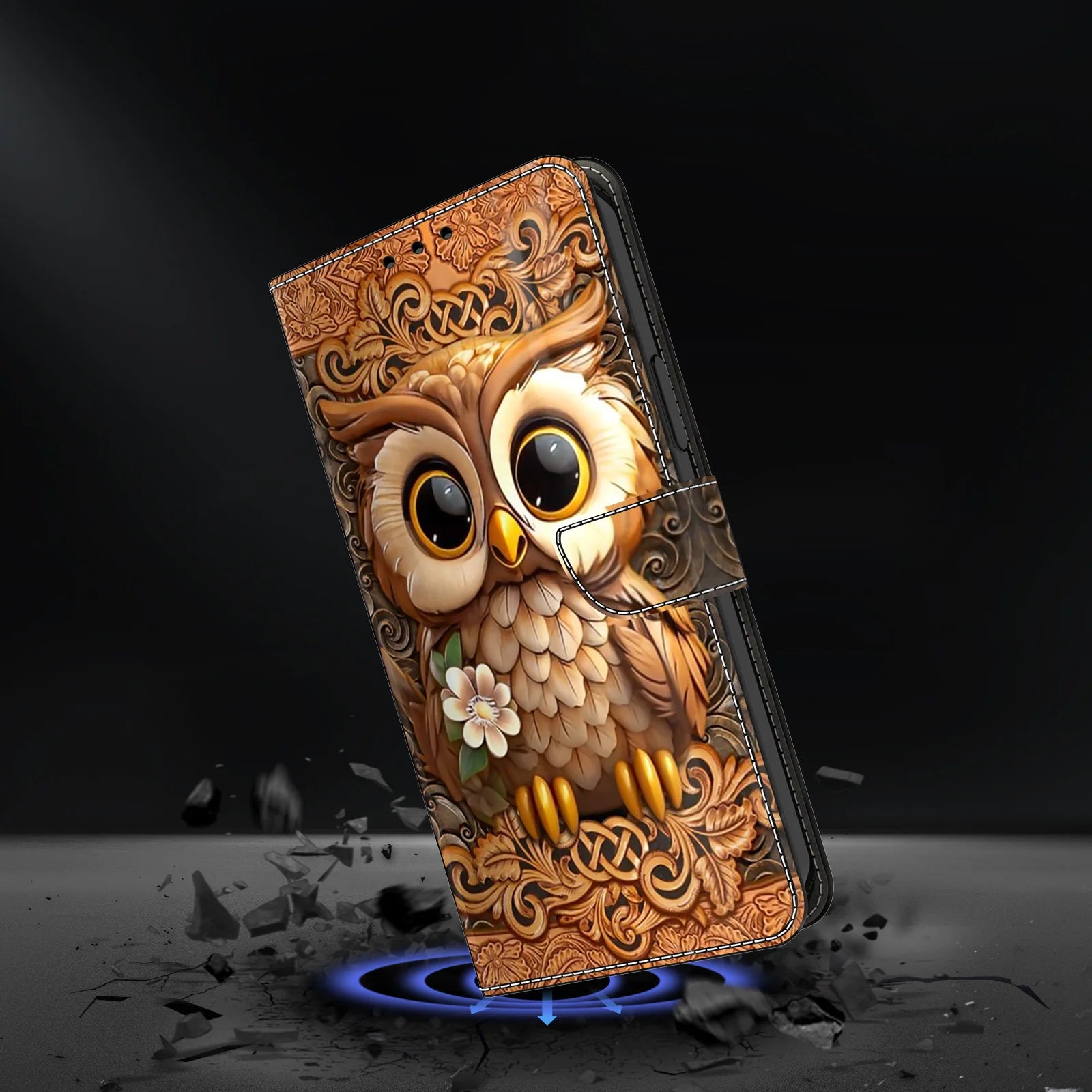 3D Magnetic Flip Leather Wallet Case For Samsung Galaxy S25 S24 S23 S22 S21 S20 S10 S10e S9 S8 Plus Ultra FE EDGE 4G/5G