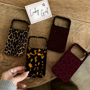 Clmj Swag Retro Leopard Print Phone Case for iPhone 17 17e 16e 16 15 14 13 12 11 X XS XR XSMAX 7 8 Air Pro Max Plus Double-layer