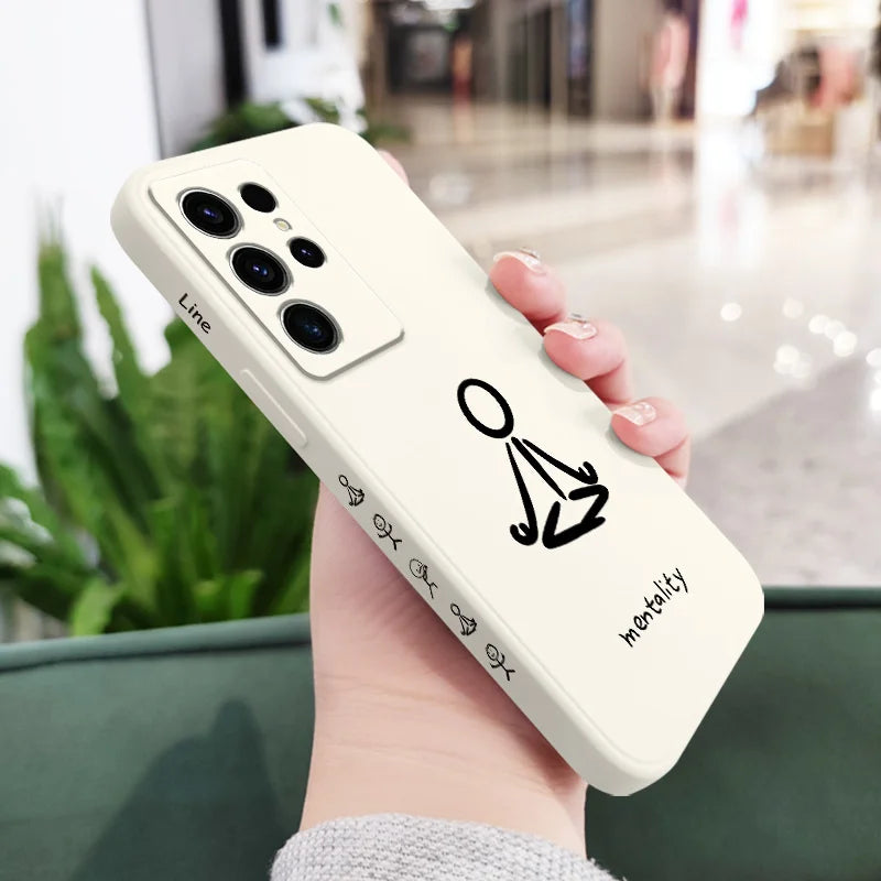 Cultivate Meditation Phone Case For Samsung Galaxy S25 S24 S23 S22 S21 S20 S10 S10E Ultra Plus FE Note 20 Ultra Plus Cover