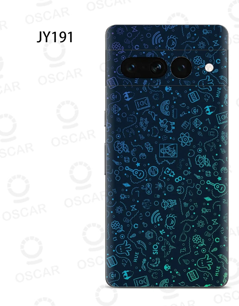 Colorful Decal Skin for Google Pixel 8 7 6 Pro 6A Back Screen Protector Film Cover Ultra Thin 3M Wrap Modified Case Sticker