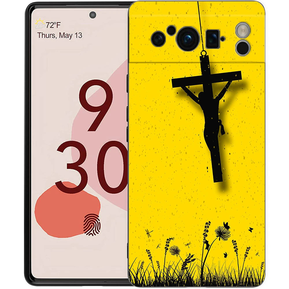 Faith Christian Religious Jesus Clear For Google Pixel 9 8 7 6 7A 6A Pro Shockproof Soft TPU Cover Pixel 9 Pro XL Phone Case Bag
