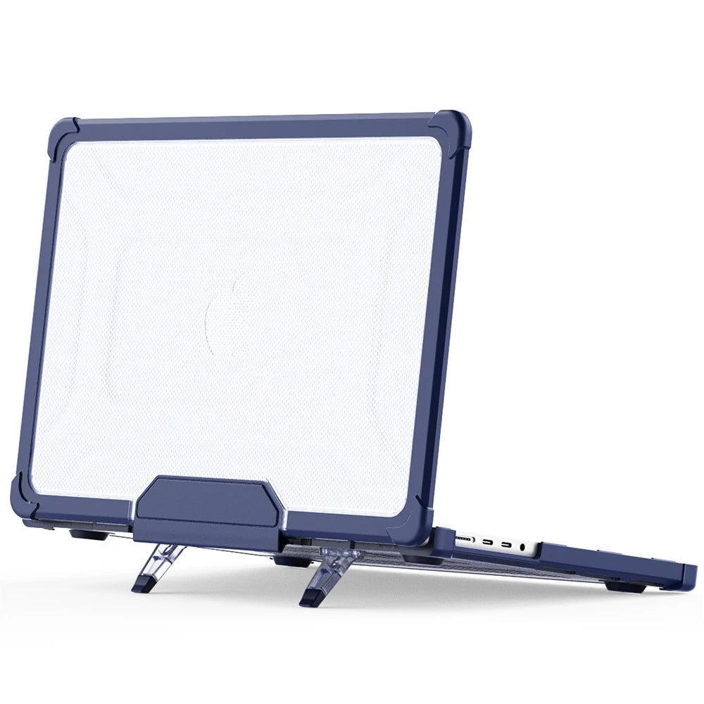 Laptop Case for MacBook Air 15 2025 Cover with Dustproof Plug & Touch Film & Keyboard Cover for MacBook Air Pro M1 M2 M3 M4 Case