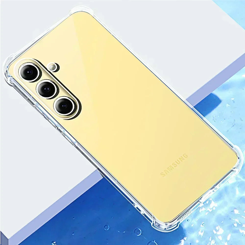 Shockproof Phone Case for Samsung Galaxy S24 FE S24 S23 S22 S21 S20 Note 20 Ultra Pro Fe Transparent Back Cover Clera S24fe