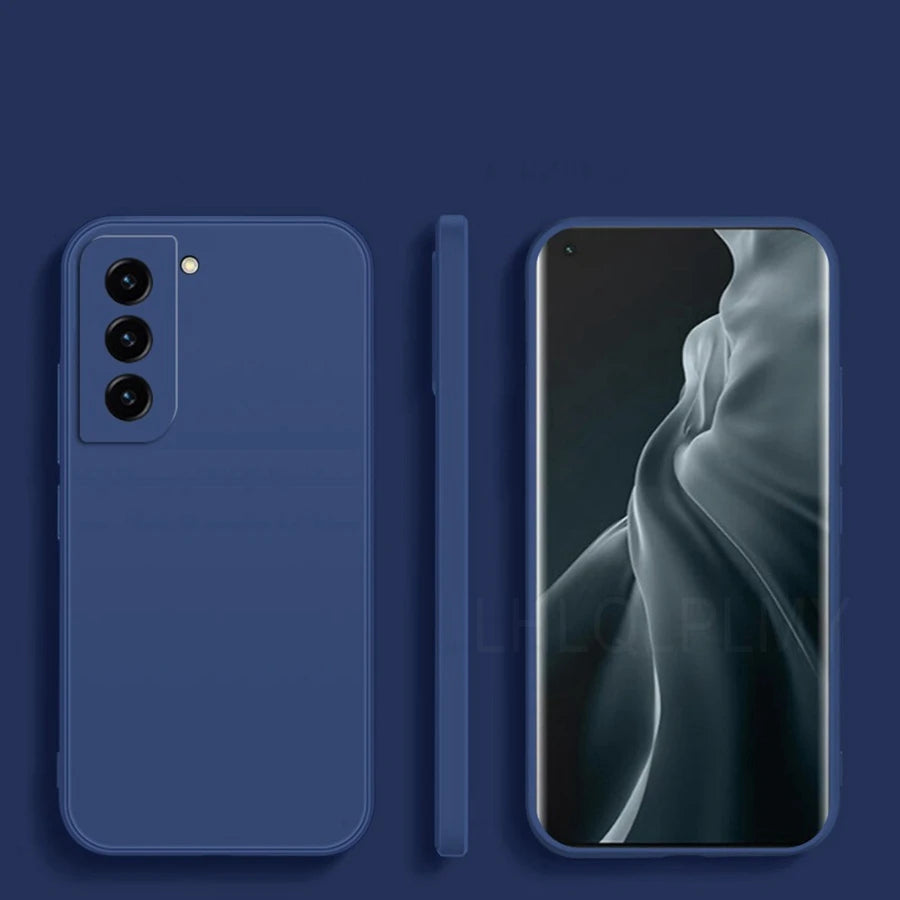 Square Liquid Silicone Soft Case For Samsung Galaxy S22 S21 S20 FE 5G S10 Plus Note 20 Ultra 10 Lite A22 A32 A52 A72 Full Cover