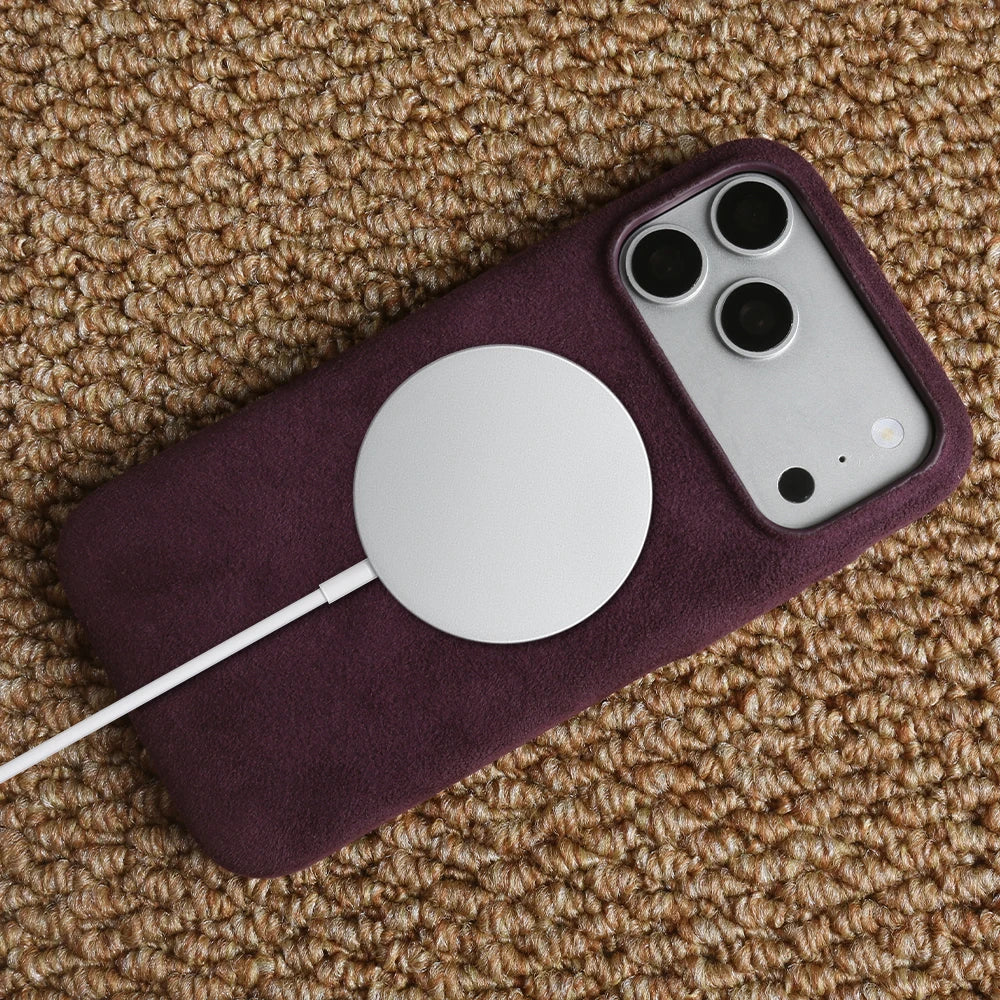 For Magsafe ALCANTARA Magnetic Case for iPhone 17 Pro Max Air 17e 16e 16 15 14 Plus 13 12 Mini 11 Pro Max Phone Case Back Cover