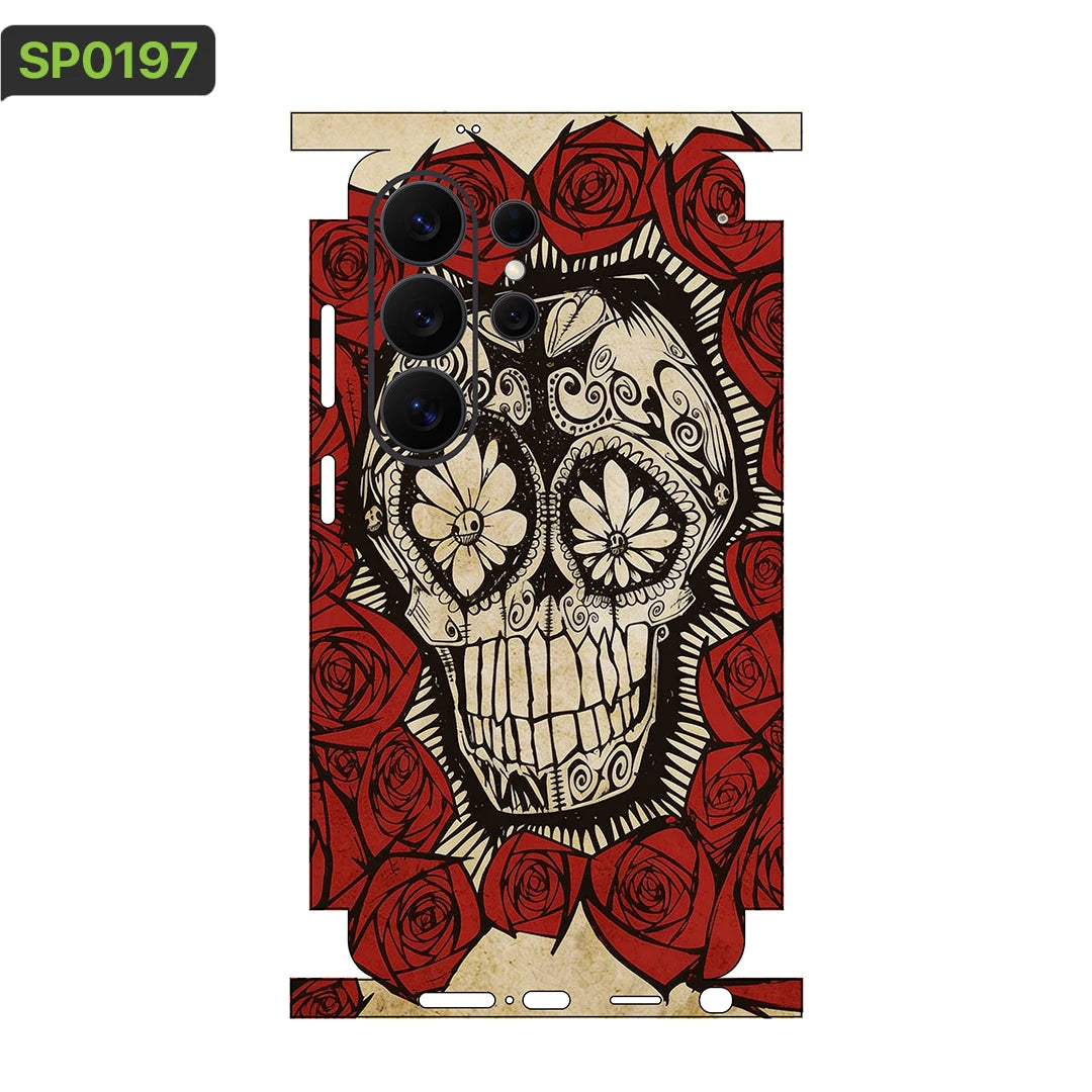MIX011 Skins Grain Film Wrap Phone Back Sticker For SAMSUNG Galaxy S25 S26 Ultra S24 Plus S22 Ultra S22 S21 FE Film