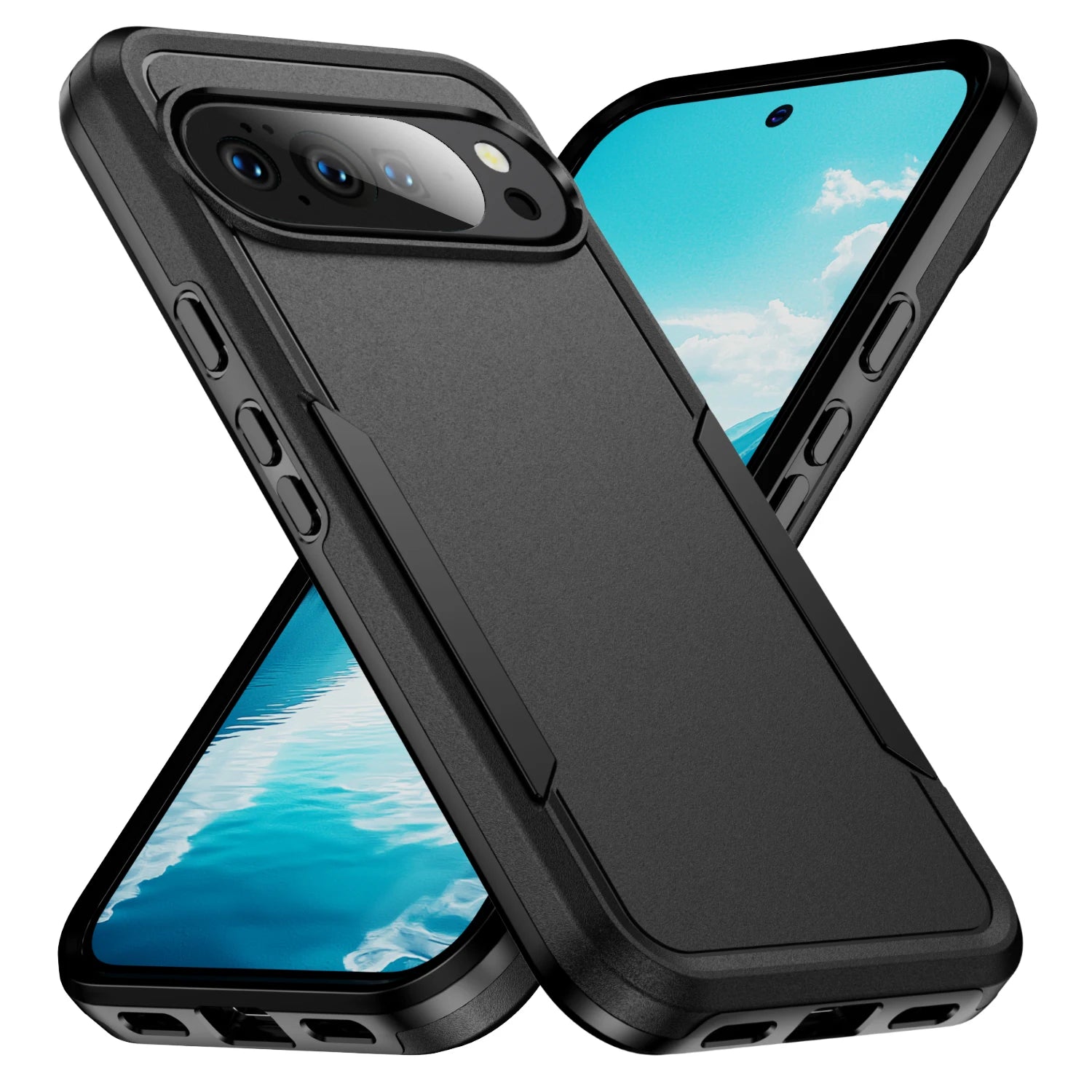 Shockproof Military 2 in 1 Coque Case for Google Pixel 10 Pro XL 5G 10A 9A 8A 7A 6A Pixel 9 Pro 7 8 6 Pixel10 Pixel9 Pixel10a