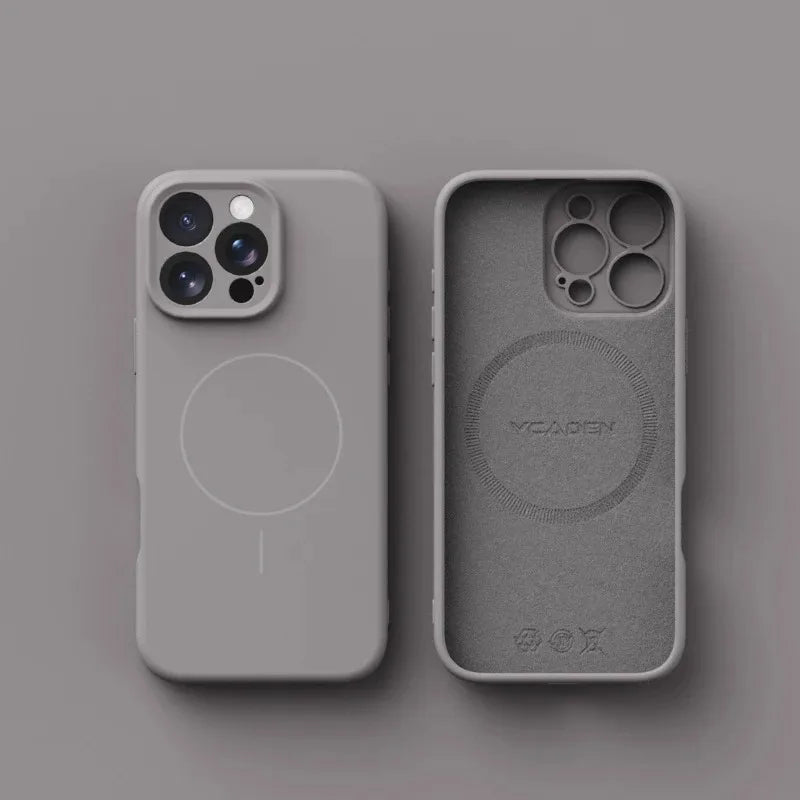 Magnetic Luxury Wireless Charge For Magsafe Phone Cases for iPhone 16 Plus 15 14 13 Pro Max Original Liquid Soft Silicone Cover