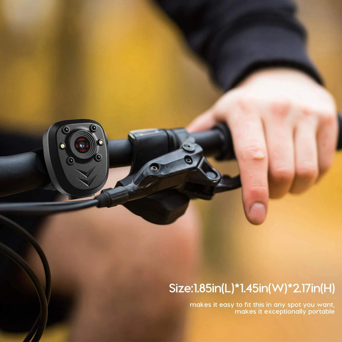 POVCAN Mini Body Camera Video Recorder Built-in Memory Card  Night Vision IR & Loop Record HD 1080P 4-6 HR Battery Life Wear
