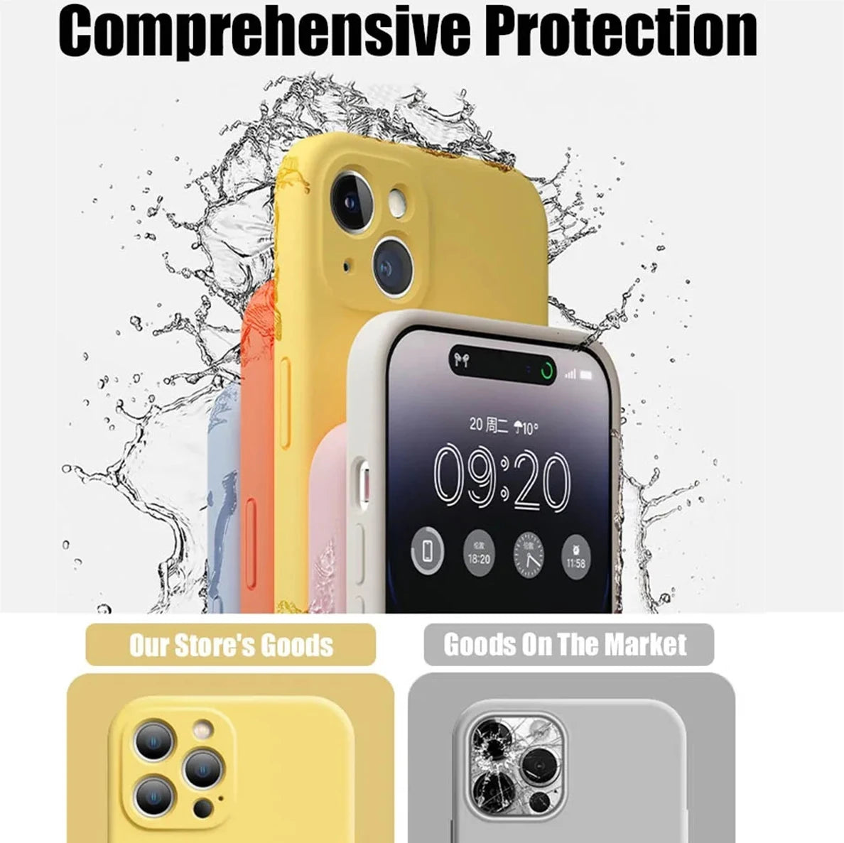 New Yellow iphone Case For Apple iPhone 17 16 15 14 13 12 11 Pro Max 12 13 Mini X XR XS SE 14 15 16 Plus Liquid Silicone Cover