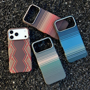 Luxury Slim Carbon Fibre Texture Magnetic Charging Case For iPhone 17 Air 16 Plus 15 14 13 Pro Max For Magsafe Protect PC Cover