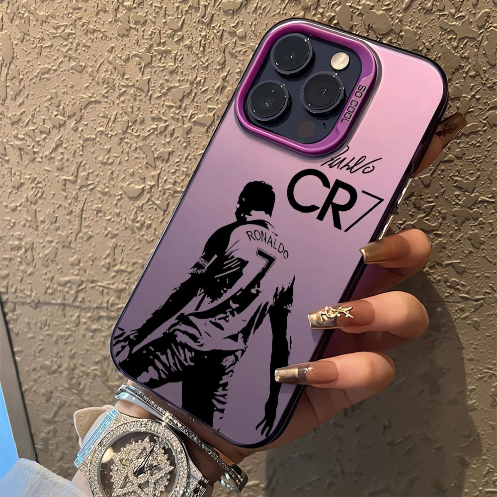 Phone Case For  Famous football players C-CR7 iPhone 17 17e 16e 16 15 14 13 12 11 mini Pro Max Air Plus Anti Fall Matte Cover