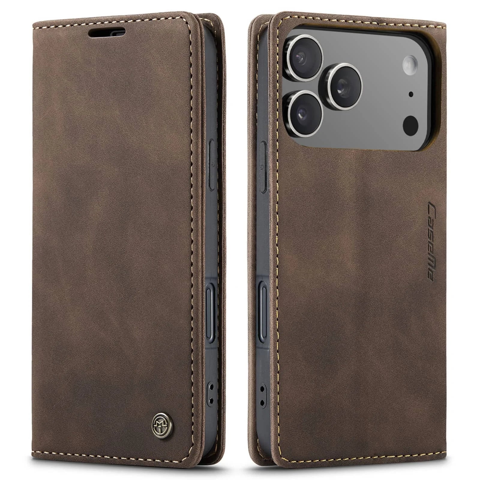 Flip Wallet Case for iPhone 17 Pro Max 17 iPhone Air 17 Pro, Leather Magnetic Folio Cover with Card Holder, Kickstand - TPU Case