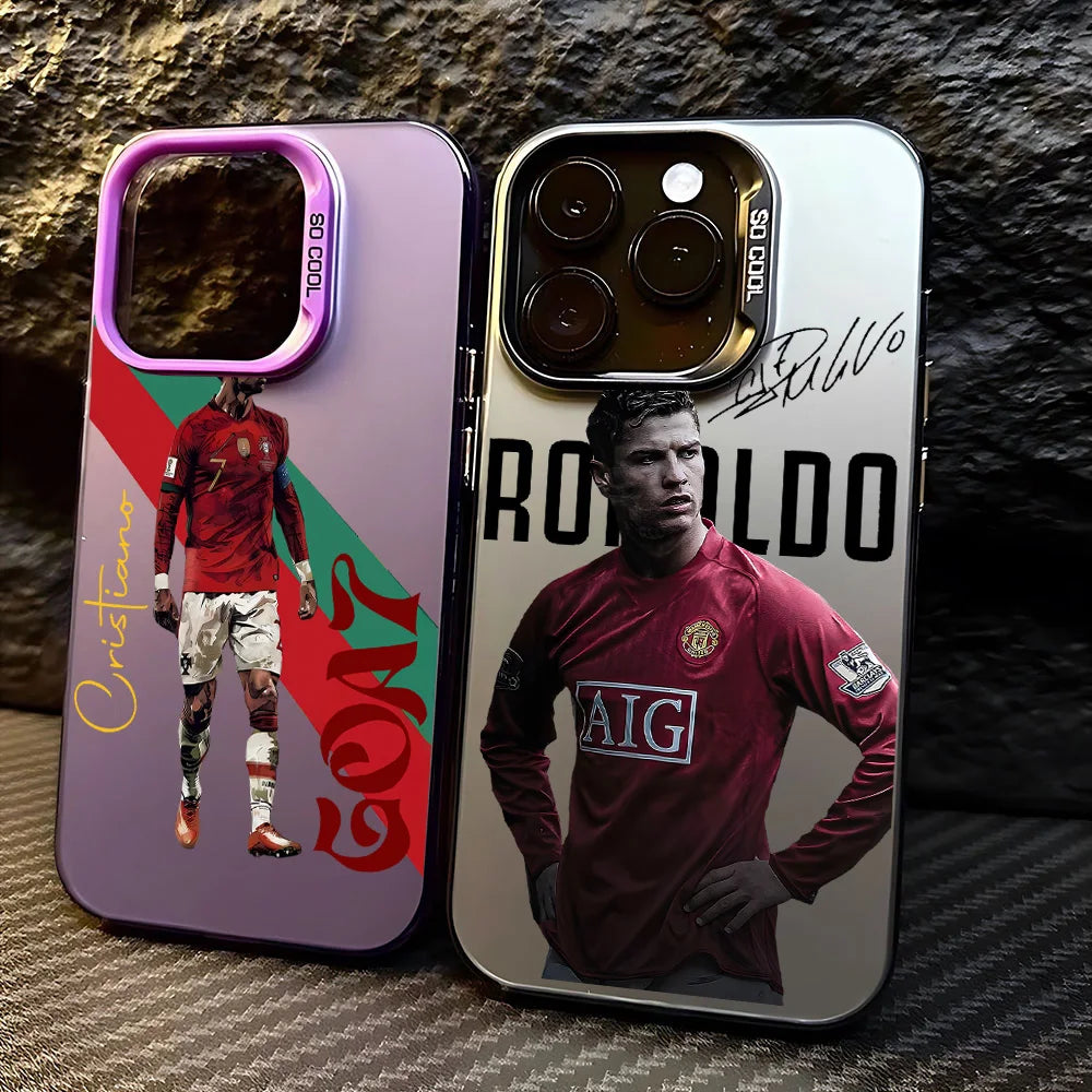 Phone Case For  Famous football players C-CR7 iPhone 17 17e 16e 16 15 14 13 12 11 mini Pro Max Air Plus Anti Fall Matte Cover