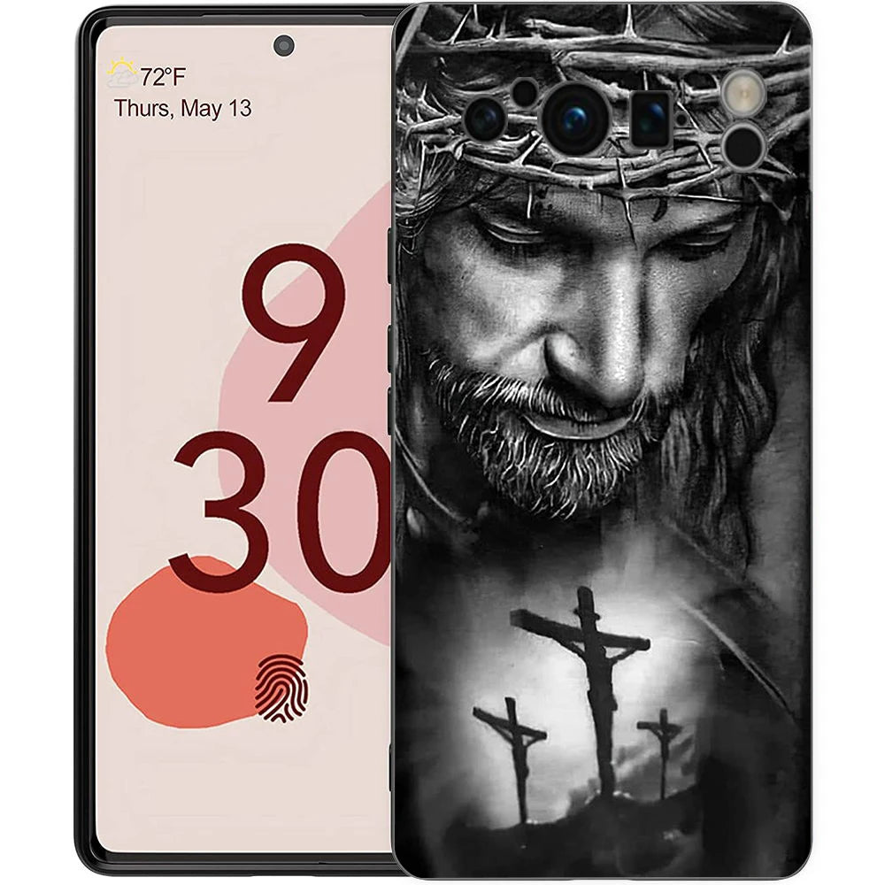 Faith Christian Religious Jesus Clear For Google Pixel 9 8 7 6 7A 6A Pro Shockproof Soft TPU Cover Pixel 9 Pro XL Phone Case Bag