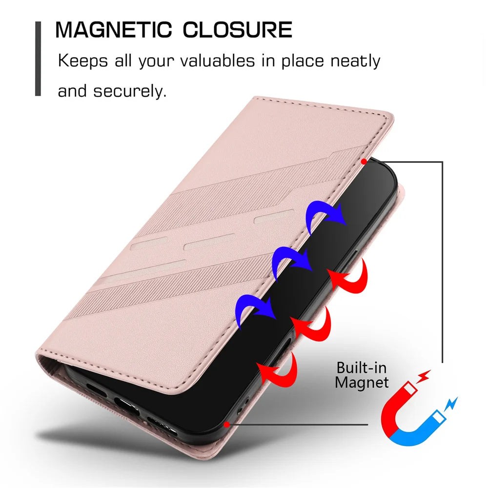 Luxury Wallet Leather Protect Case For Google Pixel 9A 8A 7A 6A Pixel 9 10 Pro XL 8 7 6 Pro Cases Magnetic Flip Cover Card Slots