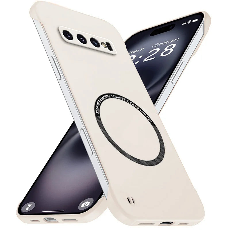 Magnetic Slim for Samsung S9 S10 S20 Plus Ultra FE S9Plus S10Plus Phone Cases Matte Hard PC Cover Borderless Shockproof Armor
