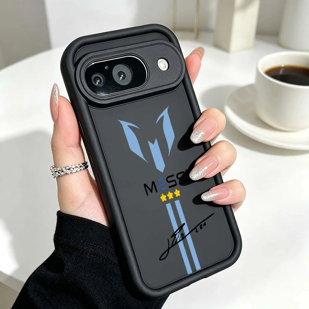 Football M-Messi design Cover For Google Pixel 10 9 8 7 9a 8a 7a Pro XL Eye Ladder Phone Case