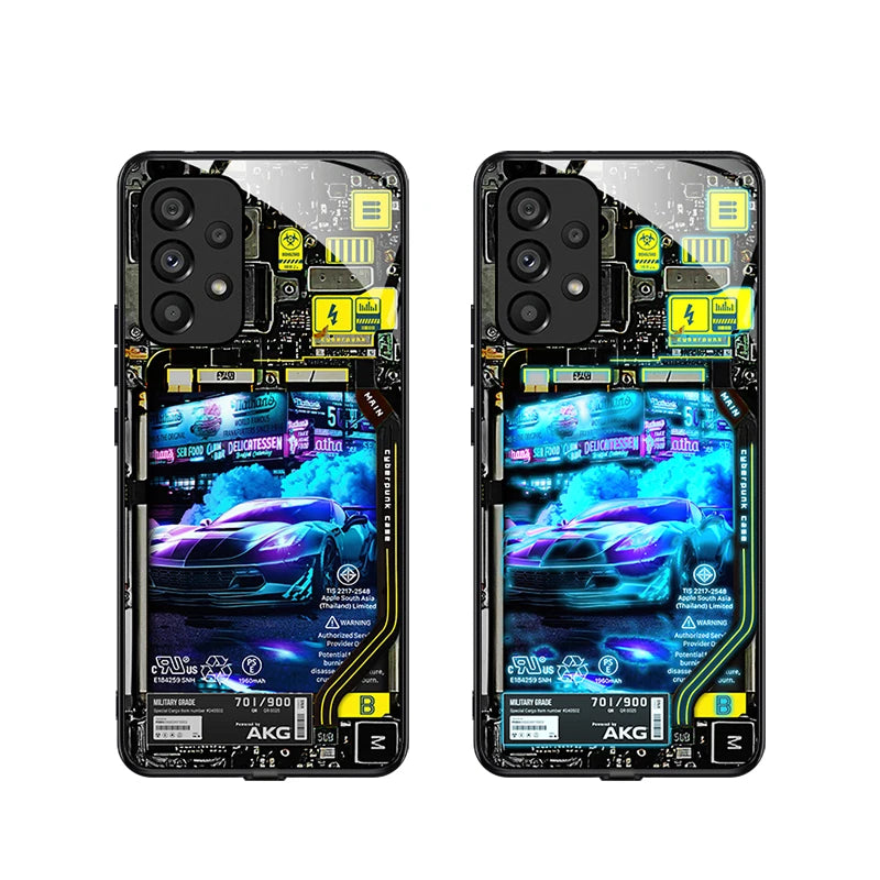 For Google Pixel Fold LED Case Silicone Glass Full Protect Luminous Shell Pixel Fold 5G Flash Phone Cover Full Fundas Coque