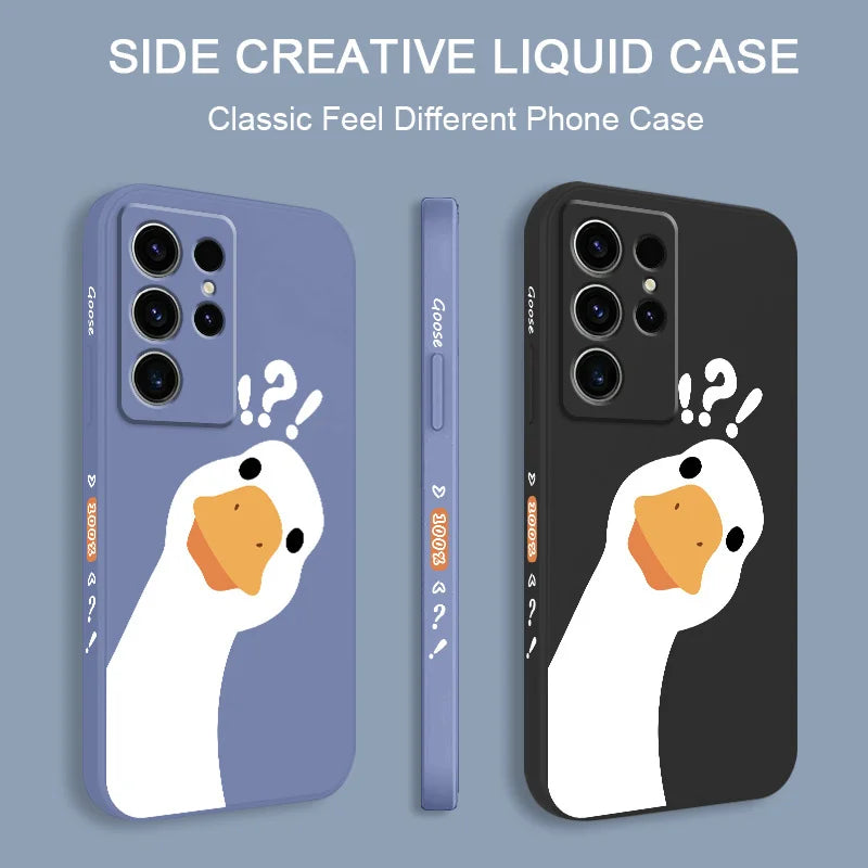 Doubt Goose Phone Case For Samsung Galaxy S25FE S24 S23 S22 S21 S20 Ultra Plus FE S10 S9 S10E Note 20 ultra 10 9 Plus Cover