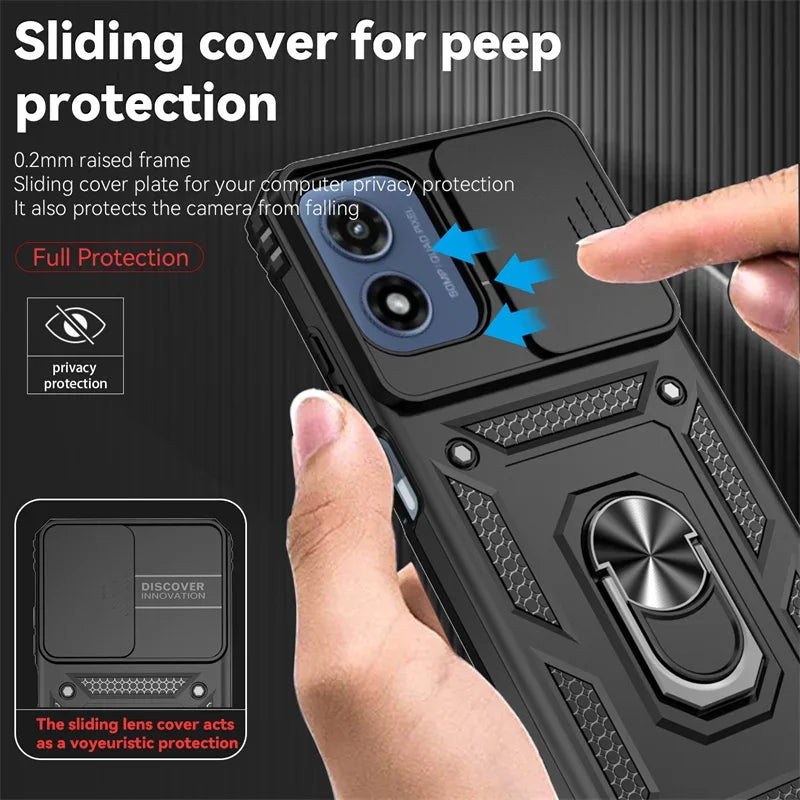 Armor Shockproof Case For Motorola Moto G Stylus 2026 G Play 2024 G Power 5G Edge 2025 Cover Ring Car Holder Shell Coque Funda
